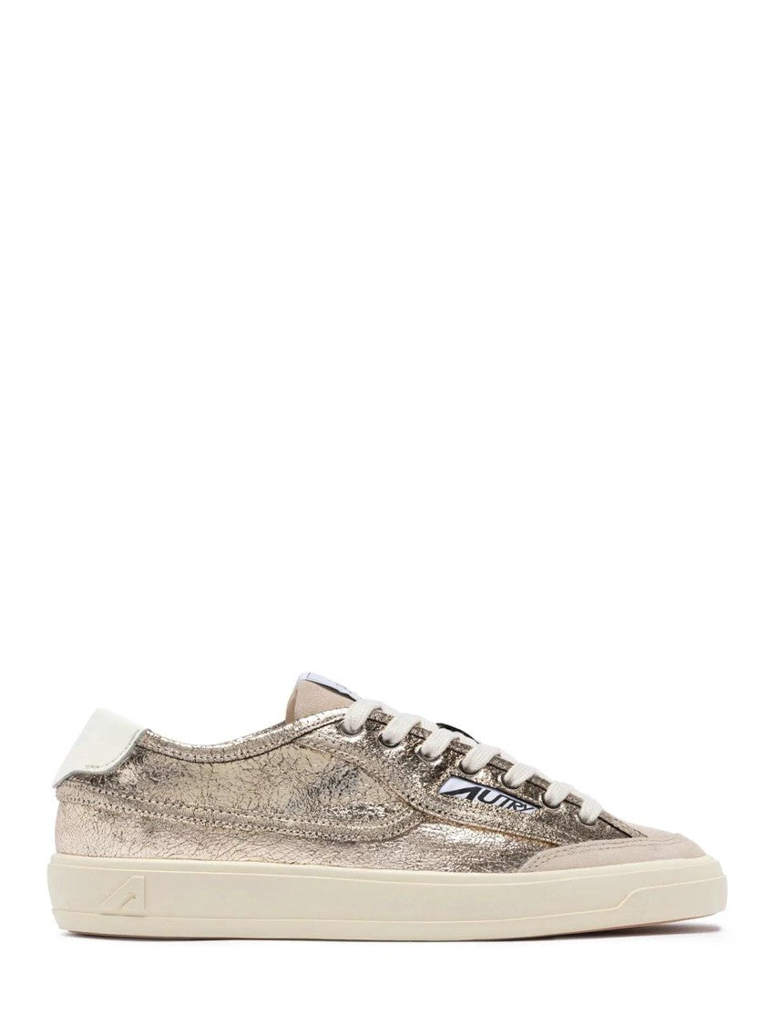 Autry Windscape Low Wom Platinum Metallic Low-Top Sneakers