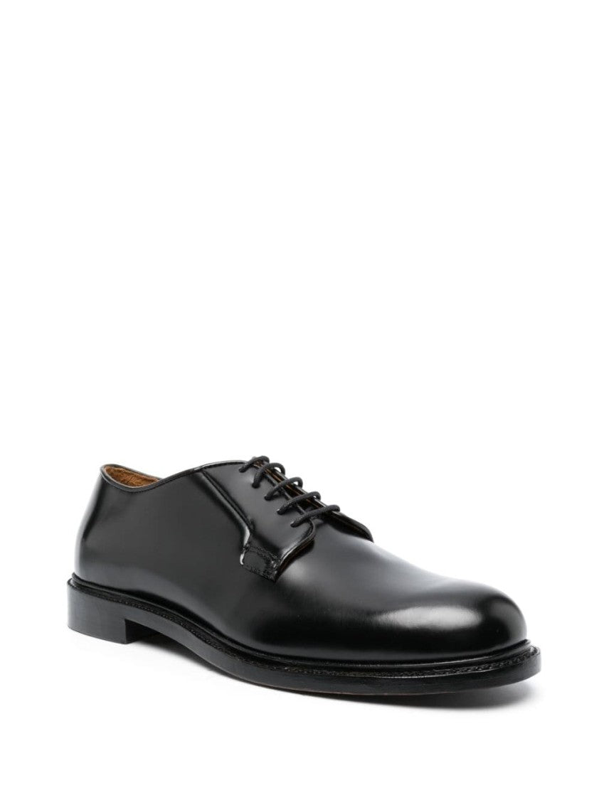 Sebago Low-Cut Black Calfskin Lace-Up Shoes