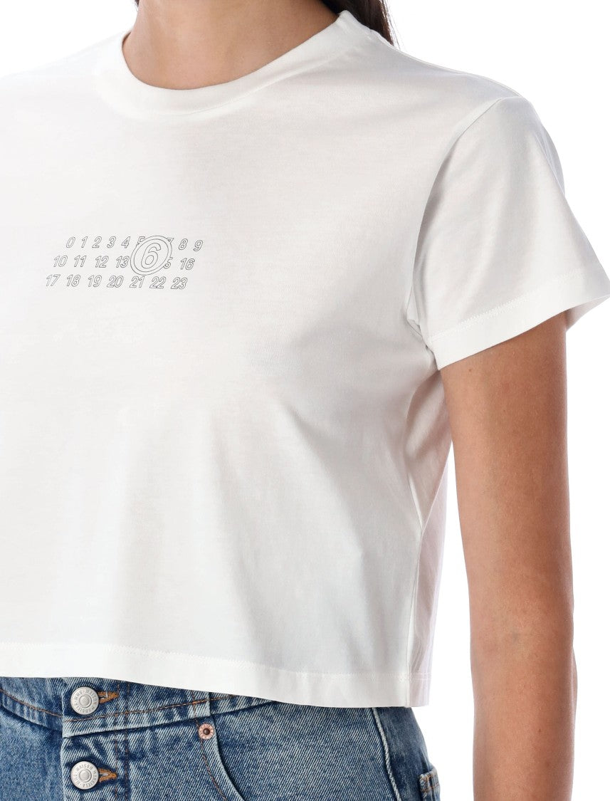 Mm6 By Maison Margiela Cropped Short-Sleeve T-Shirt