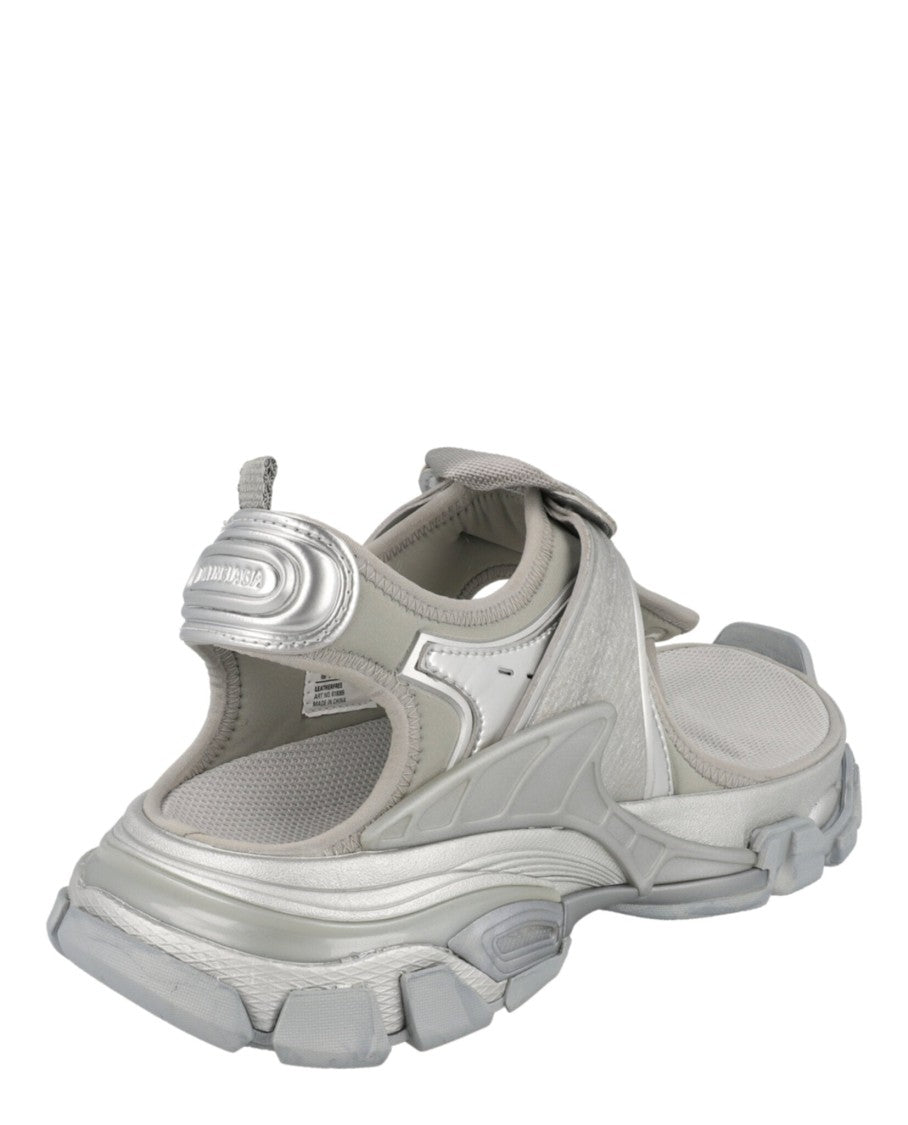 Balenciaga Sporty Tactical Track Sandals With Embossed Logo And Rugged Sole
