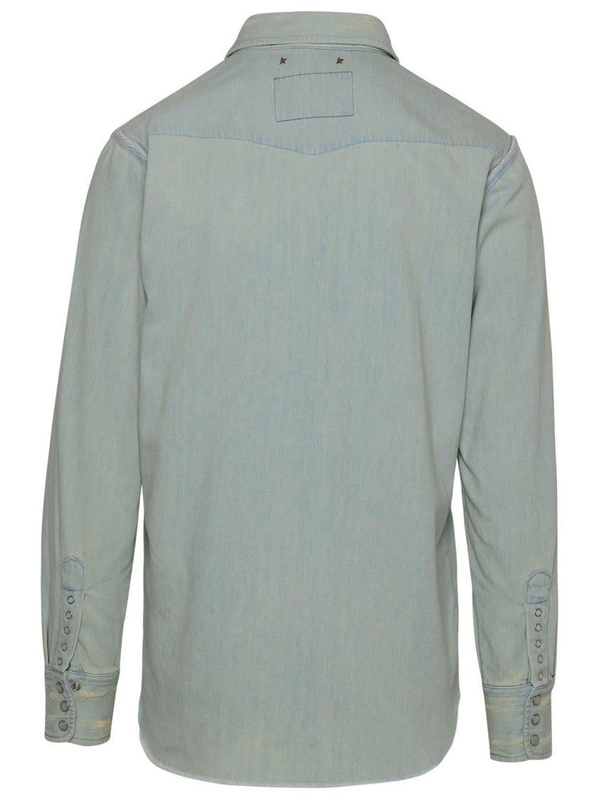 Golden Goose Light Blue Denim Shirt