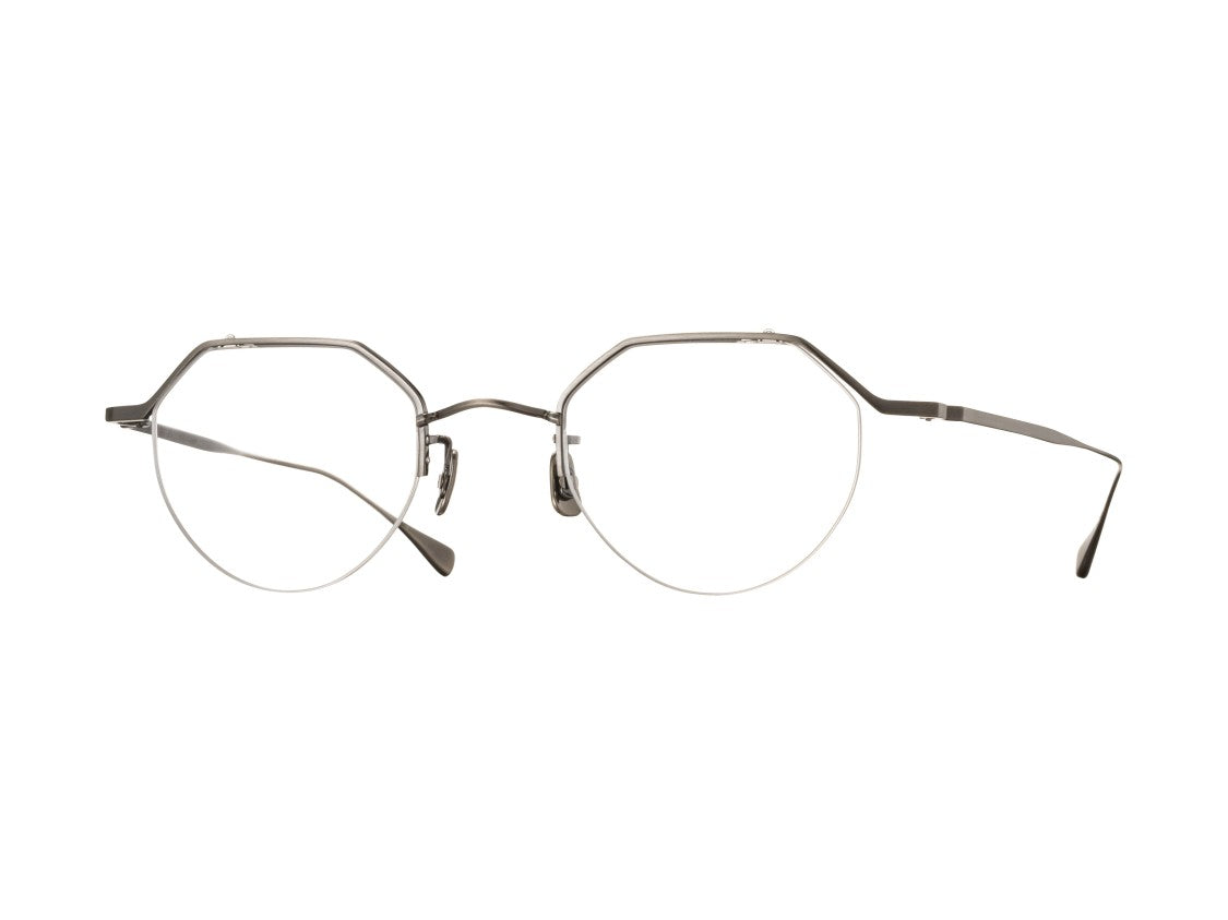 Eyevan Silver 185 Minimalist Geometric Eyeglasses