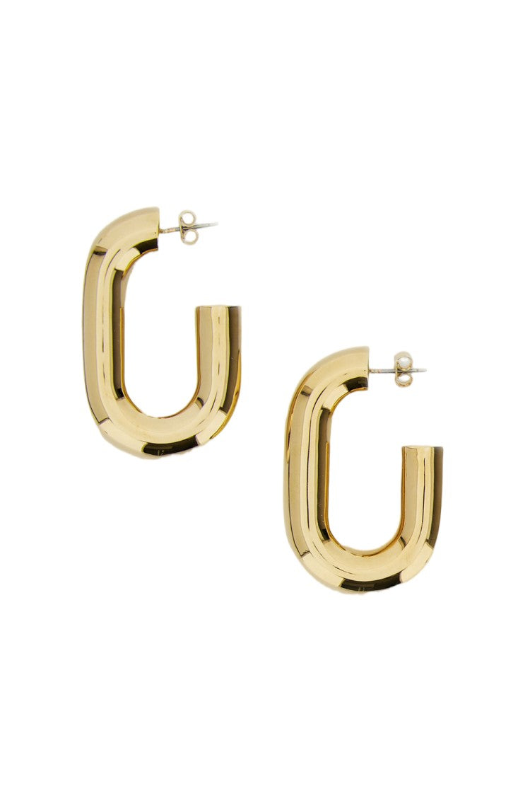 Rabanne Xl Link Hoops With Unique Square Design