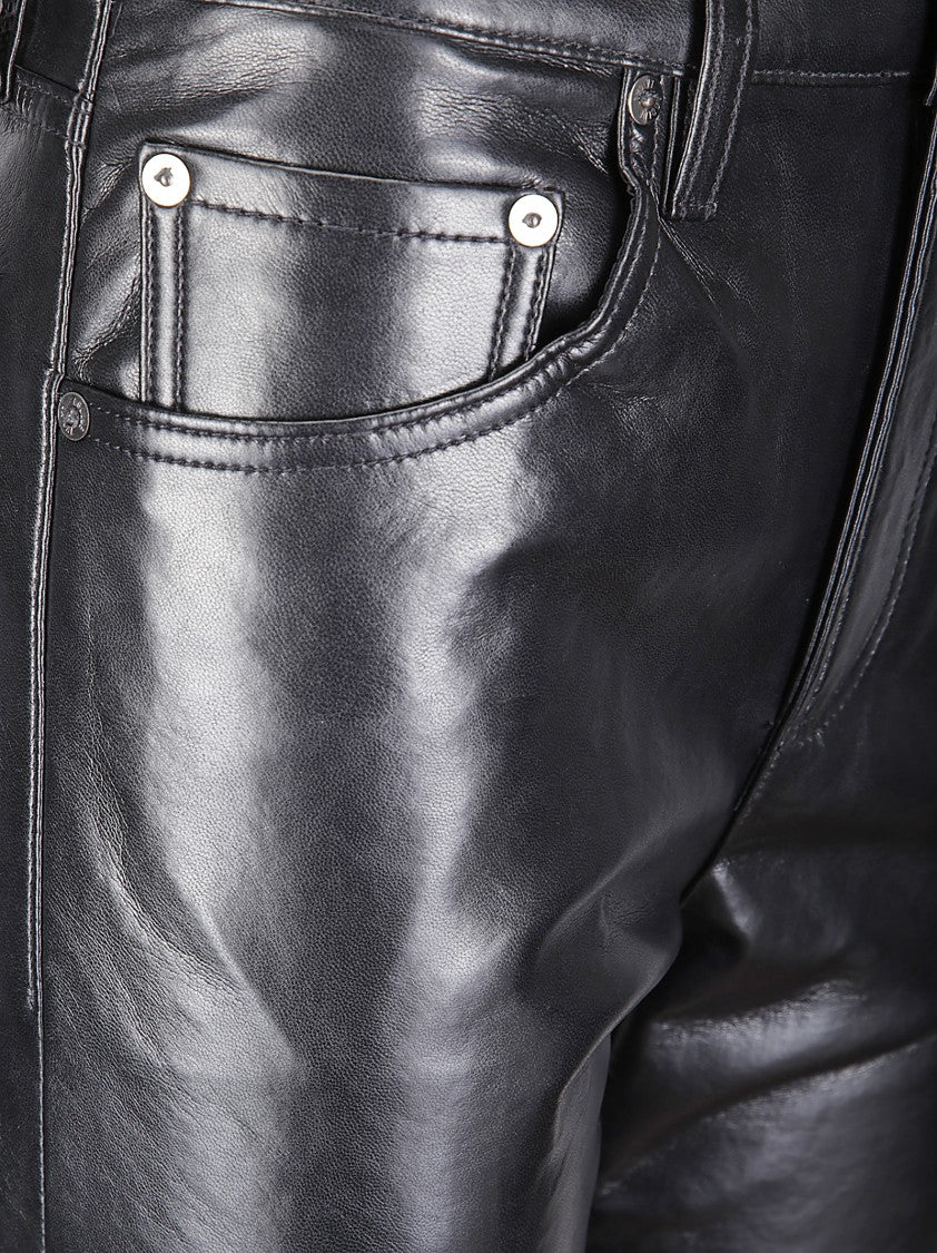 Agolde Recycled Leather Kick Boot With Modern Silhouette