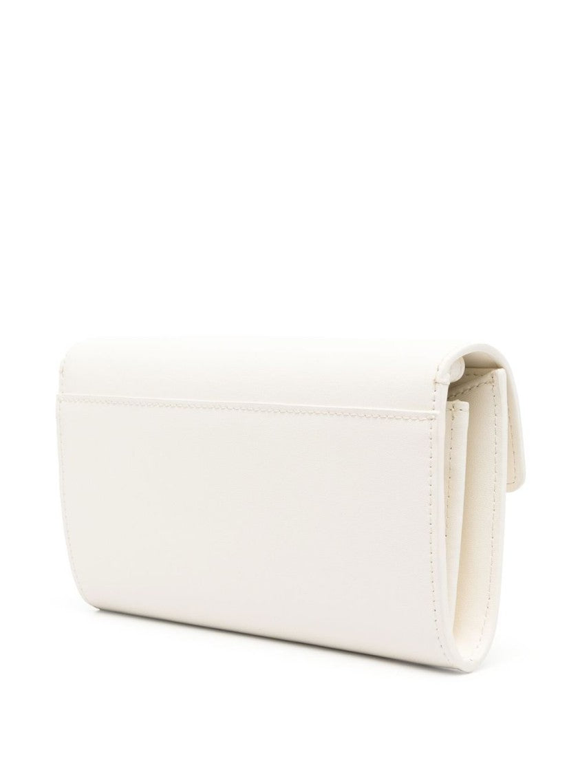 Pinko Rectangular White Bag With Flap Closure