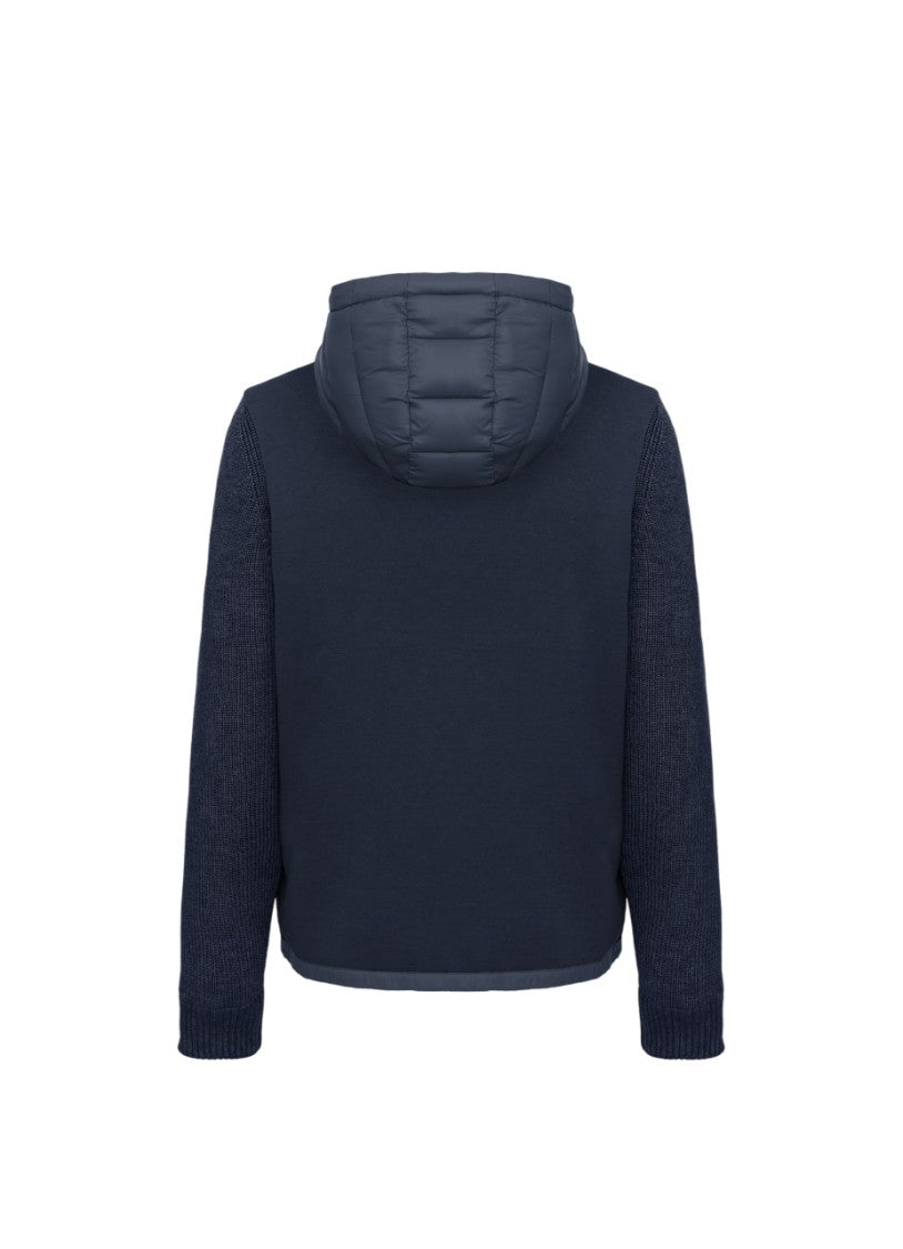 Colmar Blue Quilted Front Adjustable Hood Windbreaker
