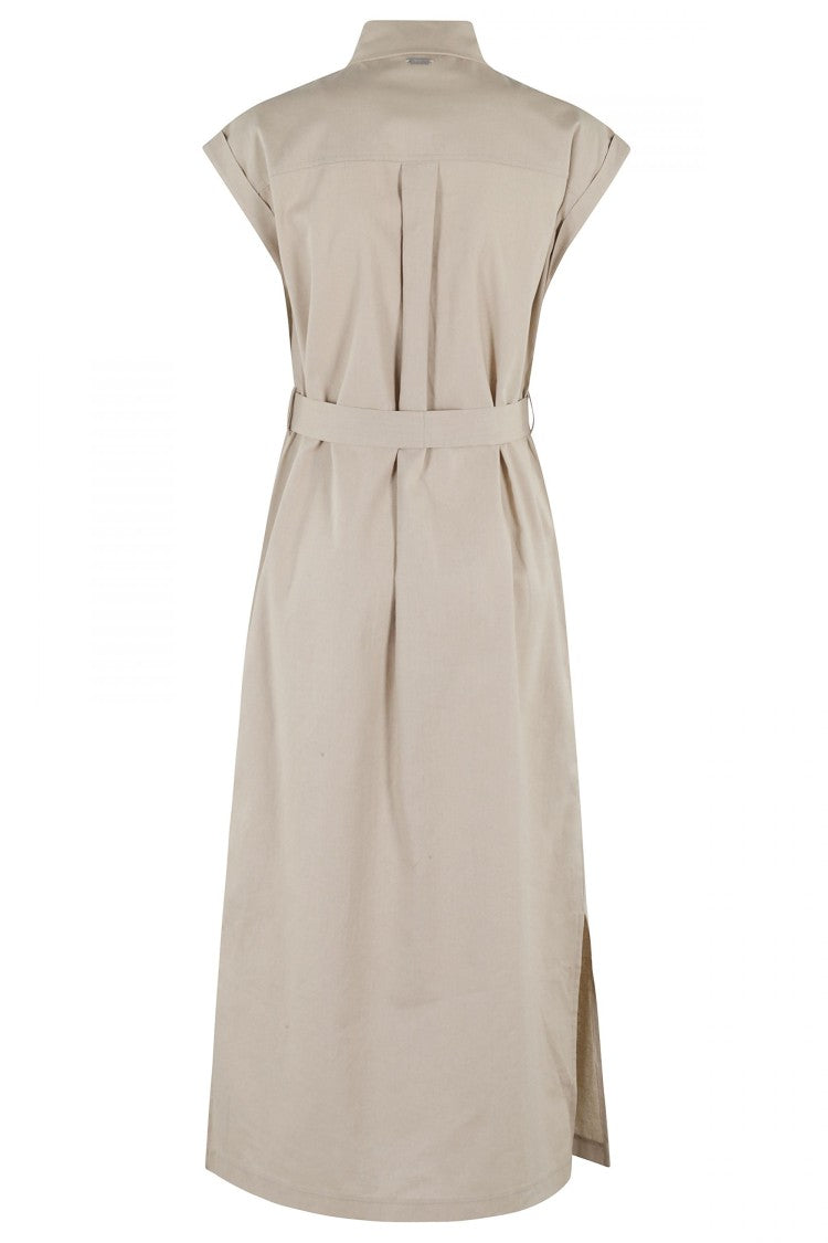Barbour Birdie Maxi Dress With Shirt Collar