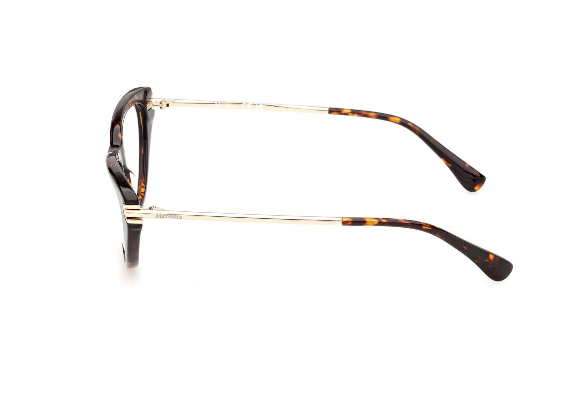 Max Mara Mm5254 Bold Tortoiseshell Gold Temple Cat-Eye Sunglasses