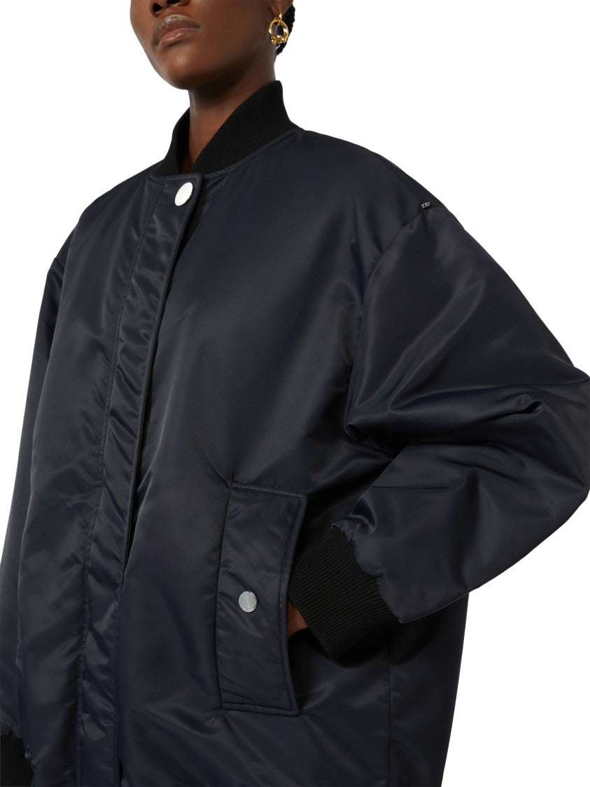 Max Mara Classic Bomber Jacket With Smooth Finish
