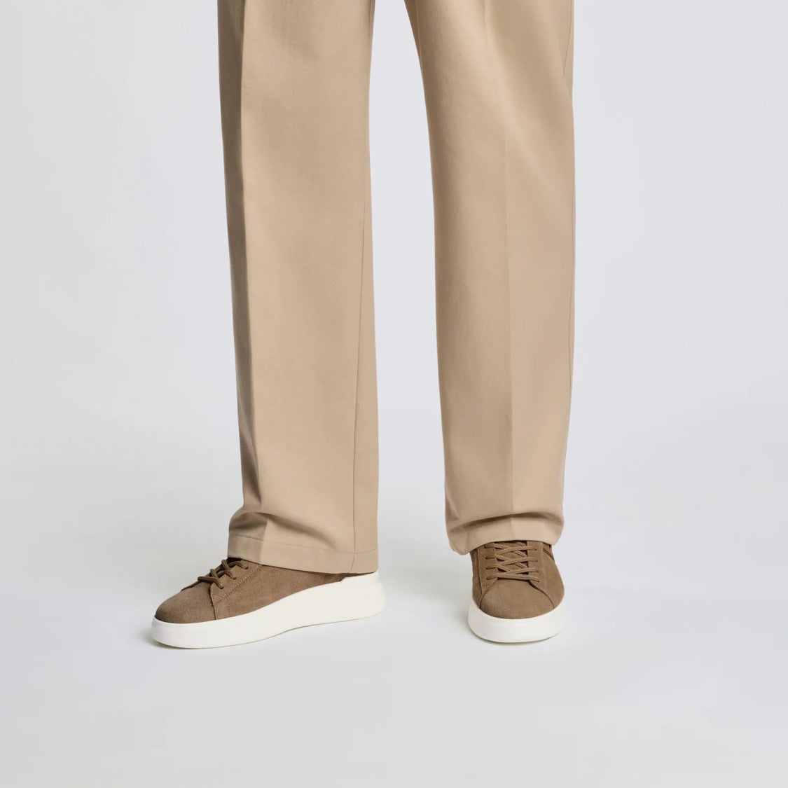 Hogan H580 Allacciato H Profilo Sneakers In Beige