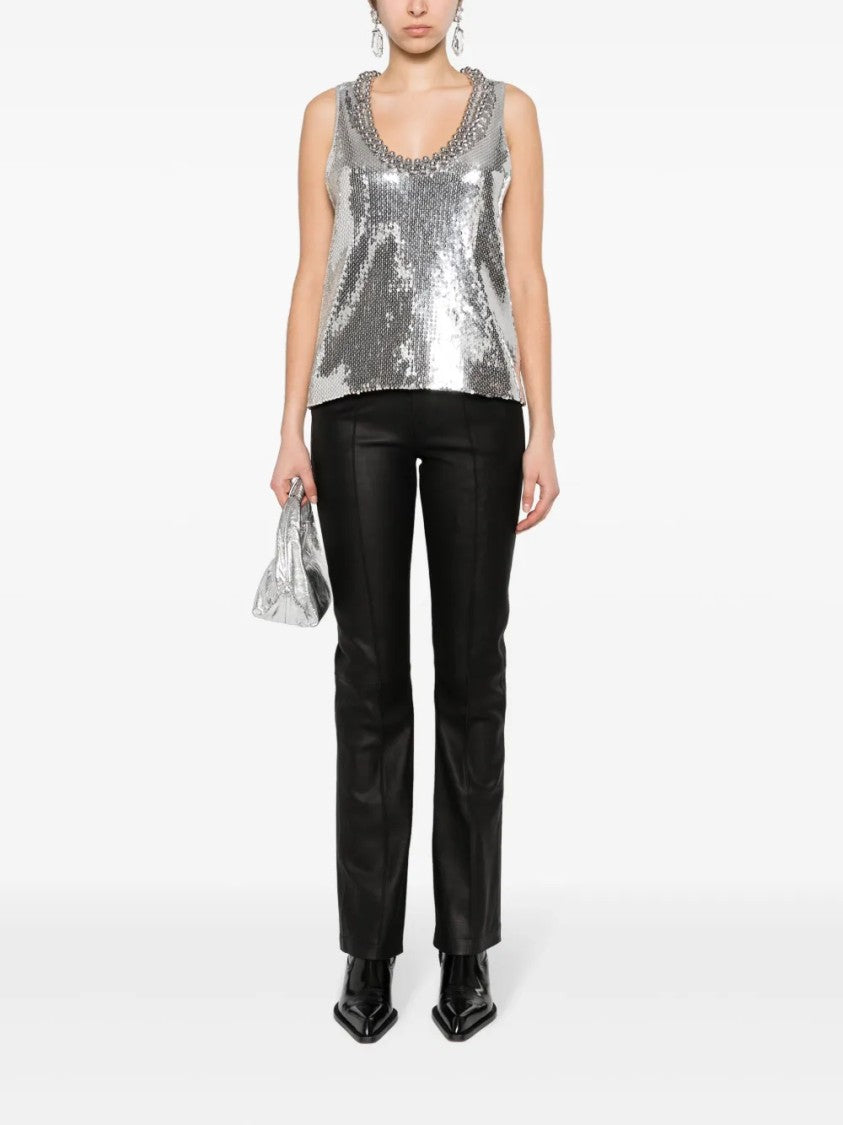 Paco Rabanne Fitted Neutral Sleek Minimalist Design Top