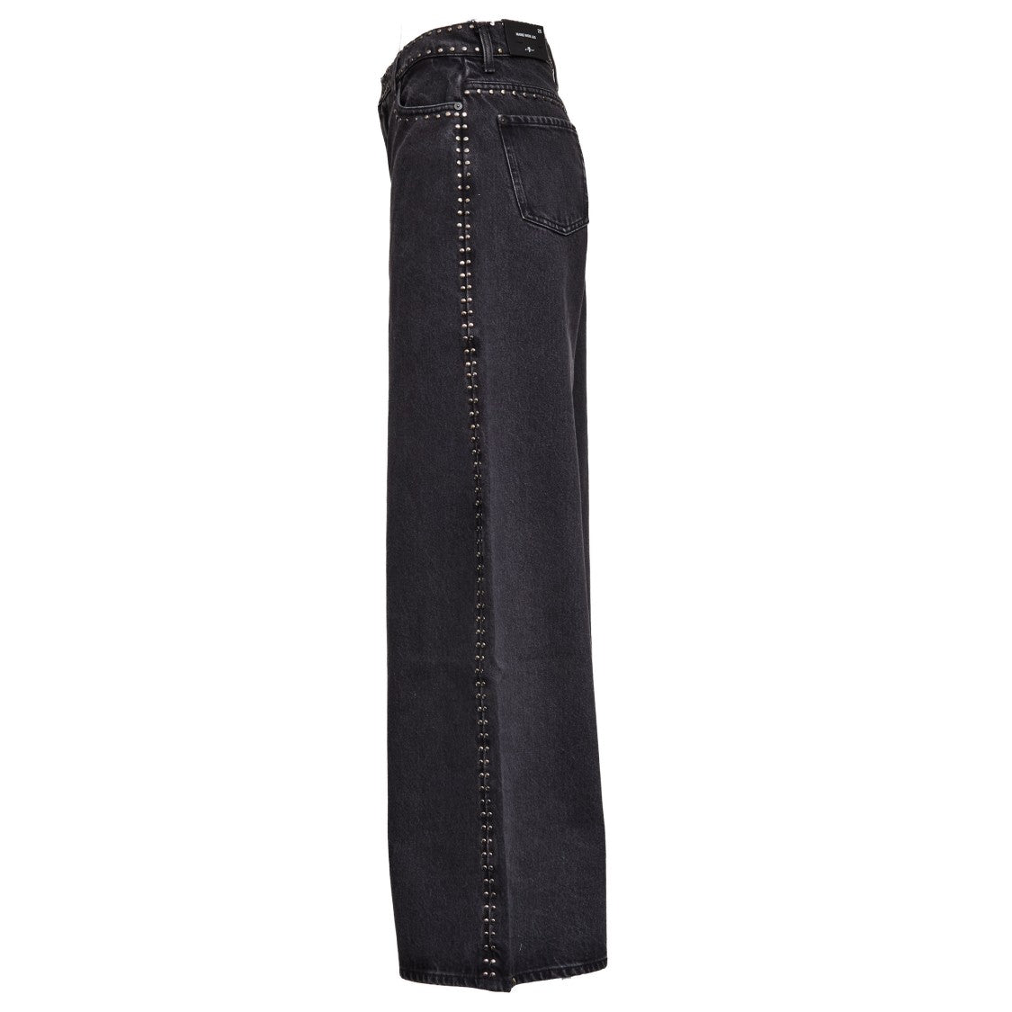 7 For All Mankind Marie Wide-Leg Nightscape Jeans With Studs