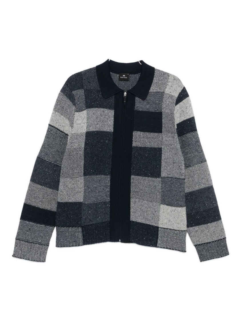 Paul Smith Textured Patchwork Knit Sweater