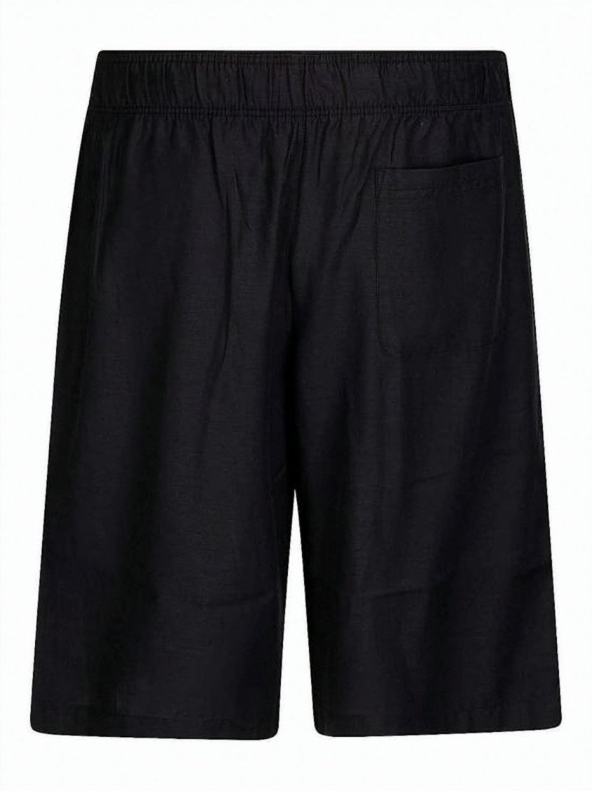 Our Legacy Relaxed Fit Leisure Shorts In Steel Black Cupro Blend