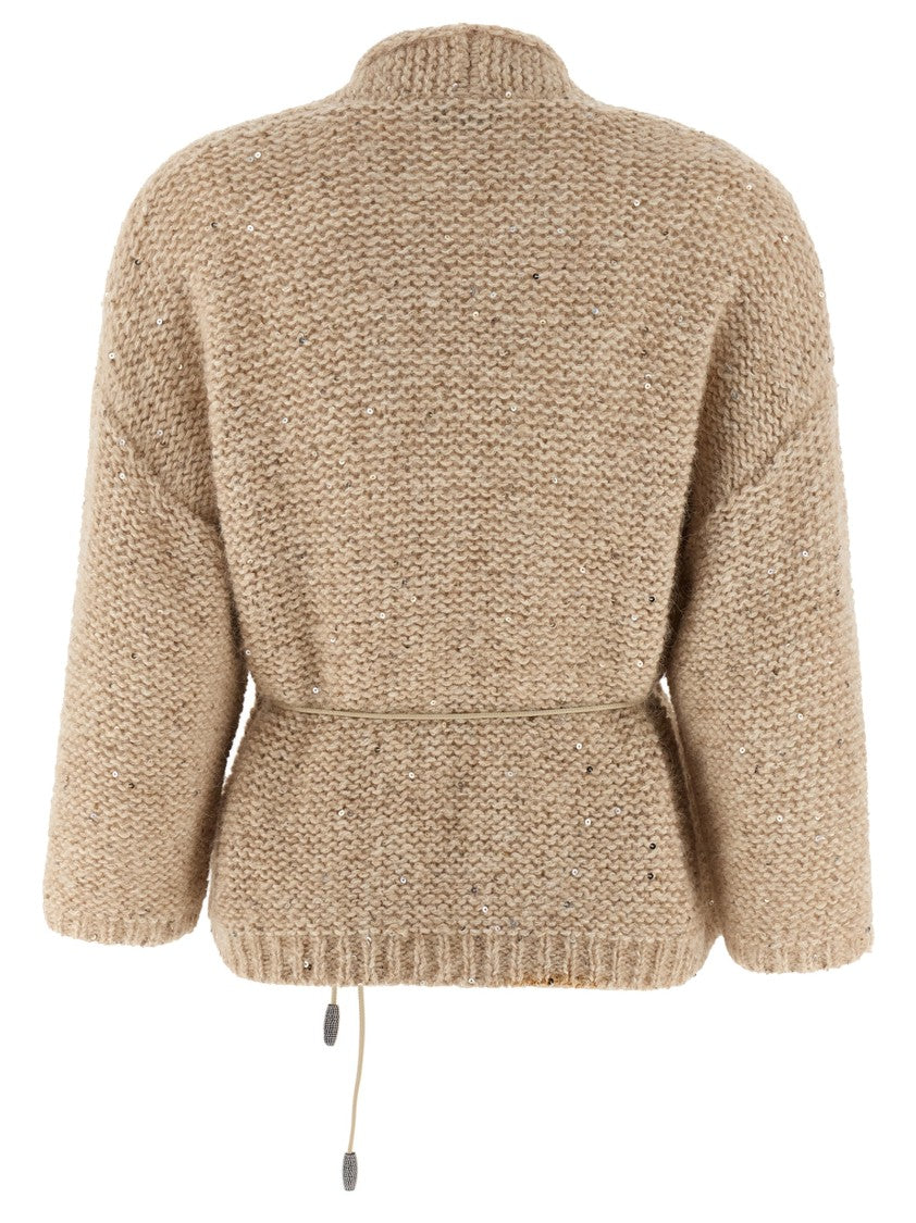 Peserico Mouliné Yarn Cardigan