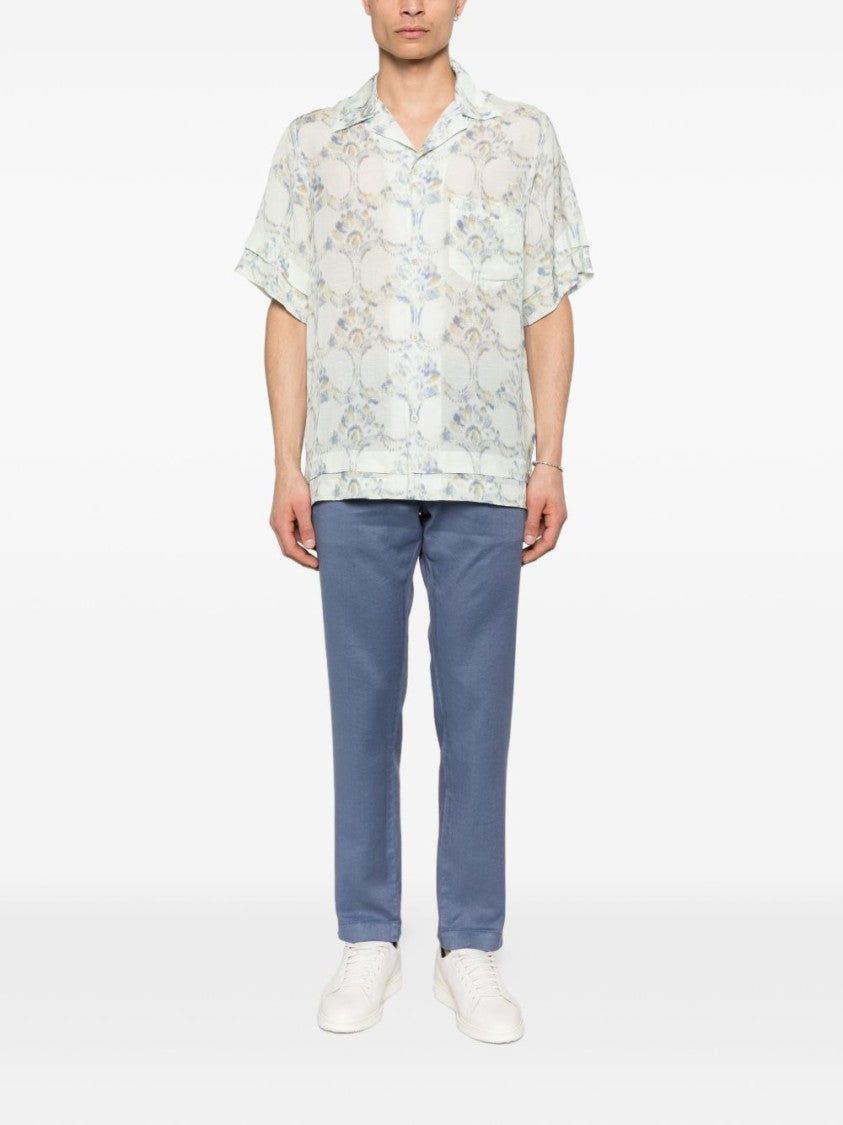 Jacob Cohen Straight-Leg Trousers With Button Fastening And Side Pockets
