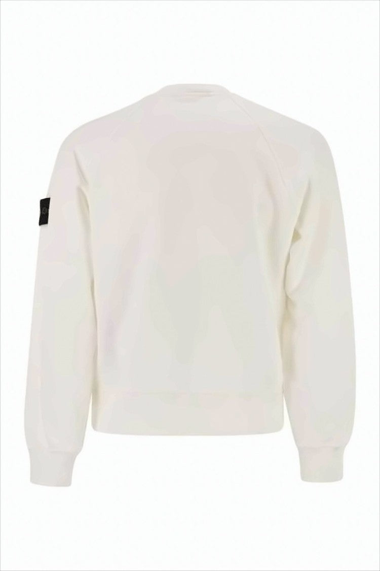 Stone Island Long-Sleeve Minimalist Cotton T-Shirt With Compass Logo