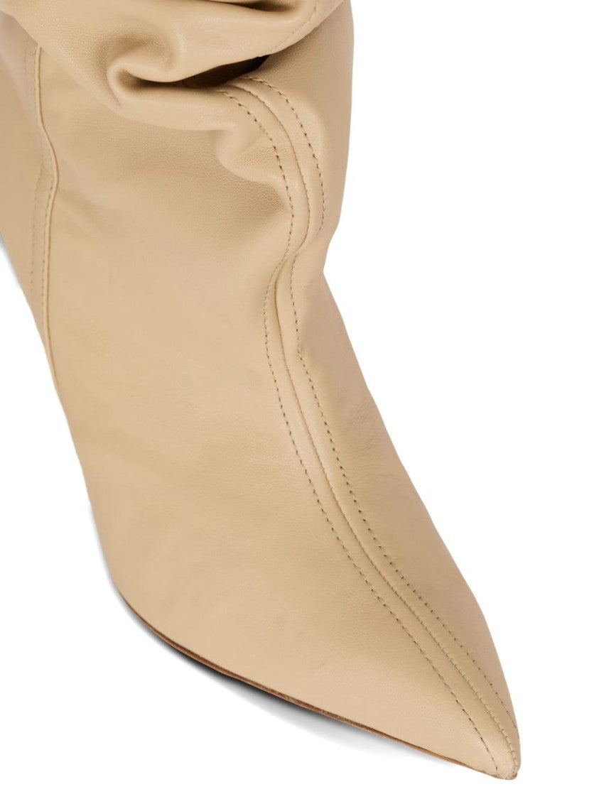 Balmain Silk And Nylon Blend Pull-On Boots