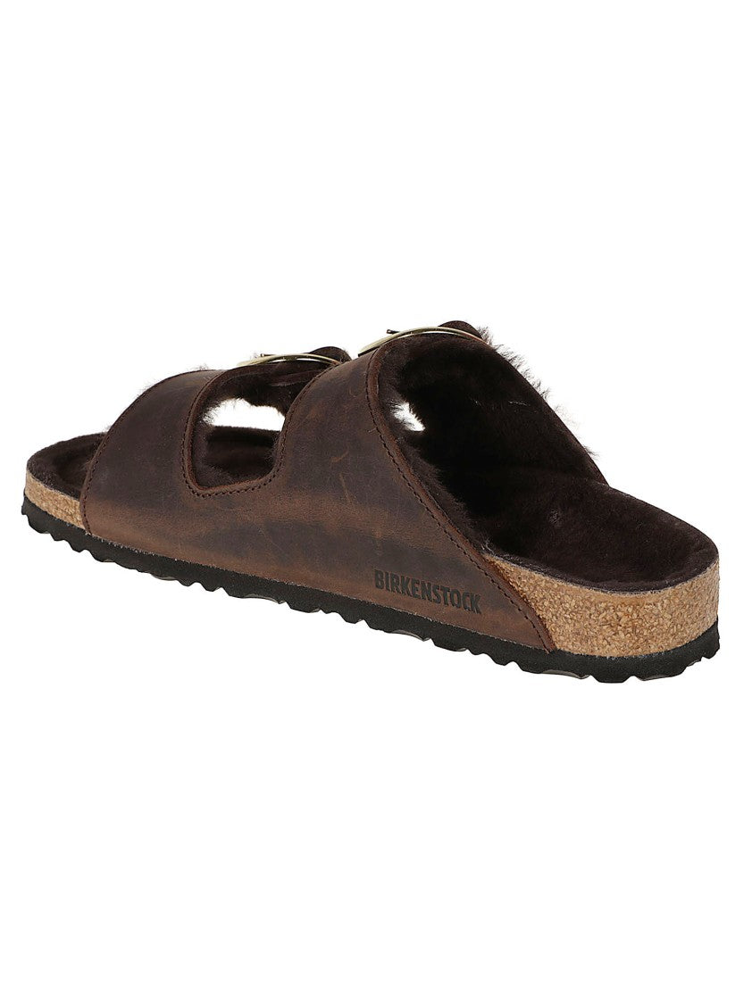 Birkenstock Arizona Bb Leather Shearling Sandals