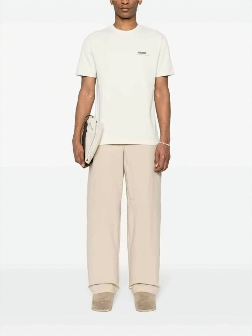 Jacquemus Relaxed-Fit Crew Neck Jacquemus T-Shirt With Rectangular Patch