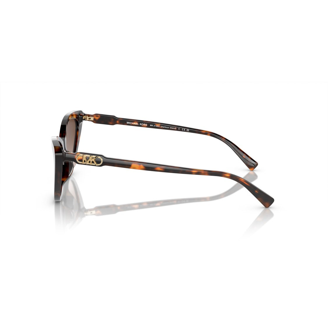 Michael Kors 0Mk2195u Cat-Eye Sunglasses With Tortoiseshell Frame And Gold Accents