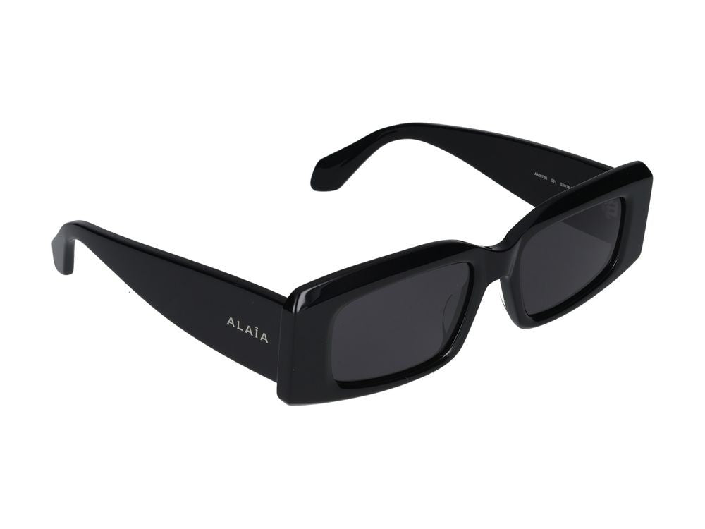 Azzedine Alaïa Black Bold Oversized Rectangular Sunglasses