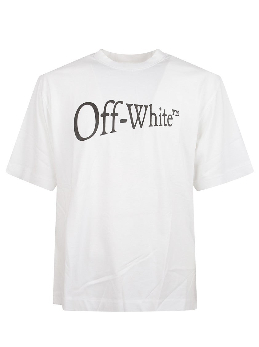 Off-White Run Arrow Skate Cotton Crew Neck T-Shirt