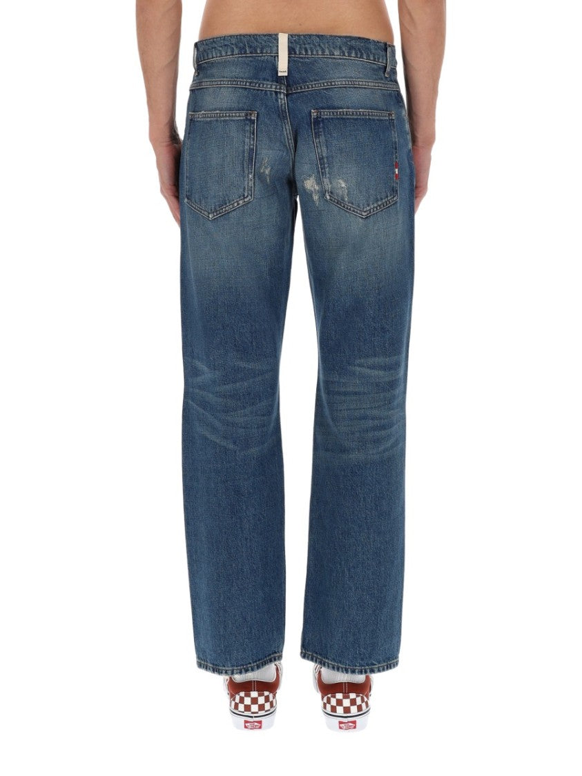 Amish Jamesnip & Tac Faded Straight Jeans