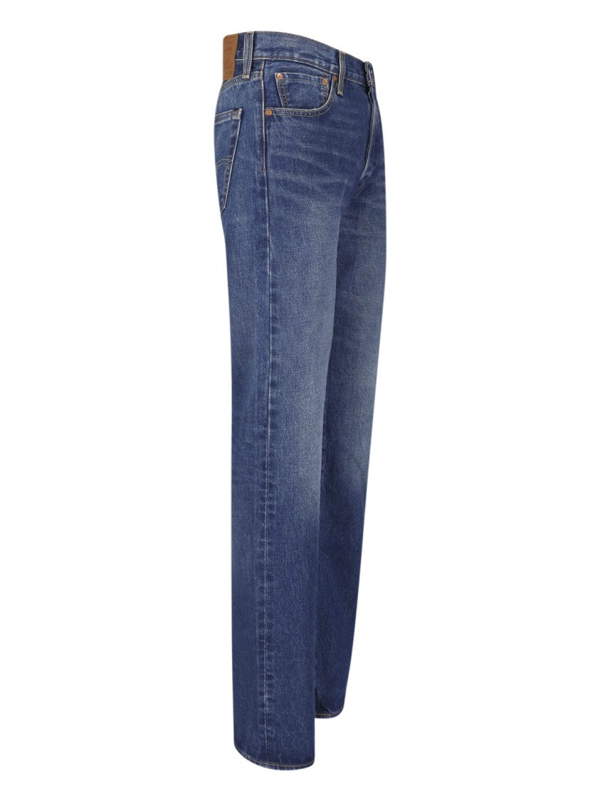 Levi's Strauss Blue 501 Selvedge Straight-Leg Cotton Denim Jeans