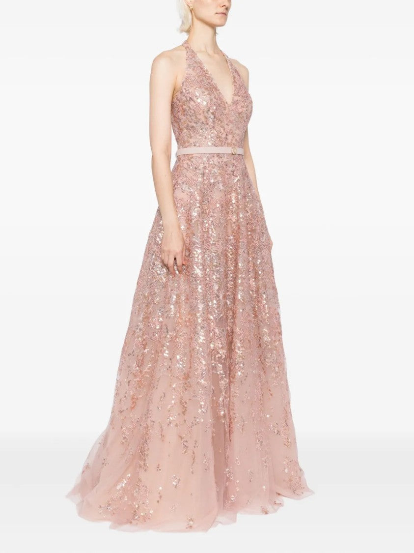 Saiid Kobeisy Embroidered Long Dress