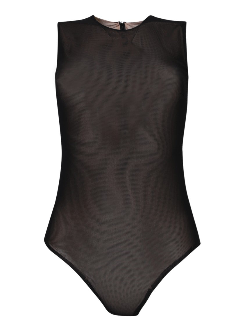 Blanca Vita Black Fitted Bodysuit
