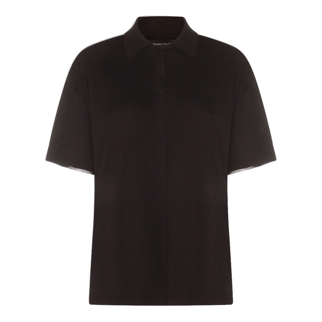 Fabiana Filippi Short-Sleeved Polo Top With Classic Collar