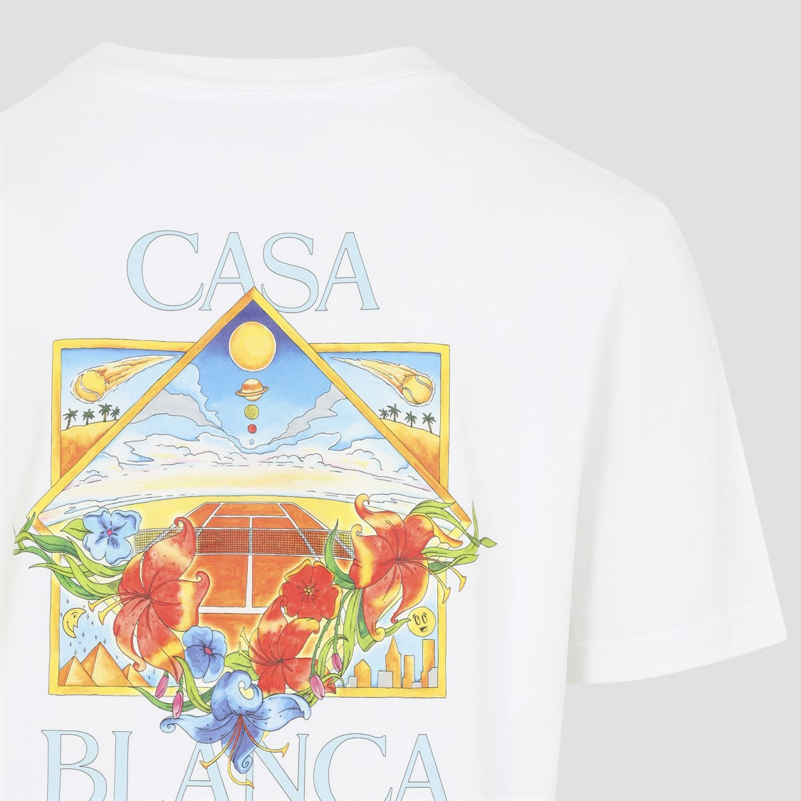 Casablanca Graphic Print Relaxed-Fit T-Shirt In Organic Cotton