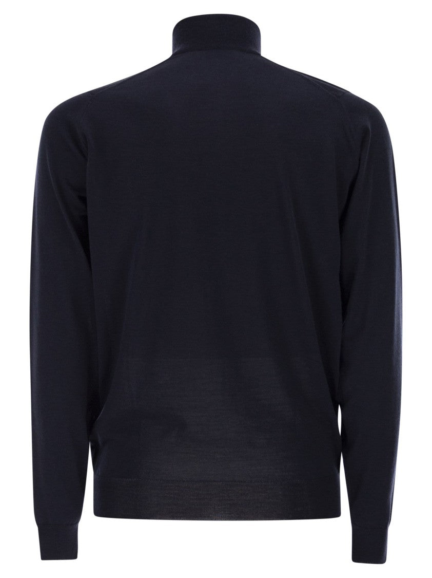 John Smedley Barrow - High-Neck Jumper With Half Zip