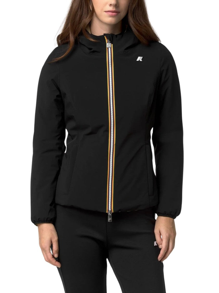 K-Way Reversible Short Jacket With Waterproof Layer And Insulation
