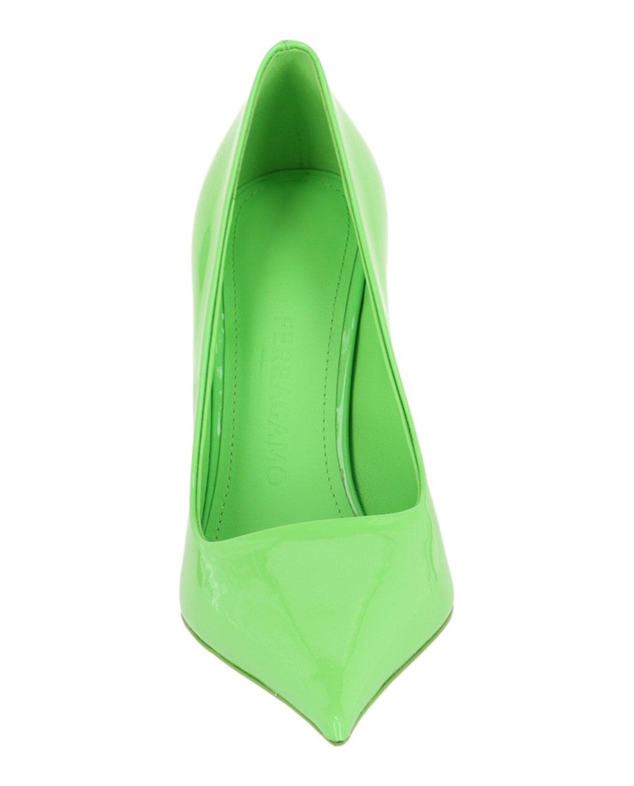 Ferragamo Eva X5 Pantent Leather Pumps