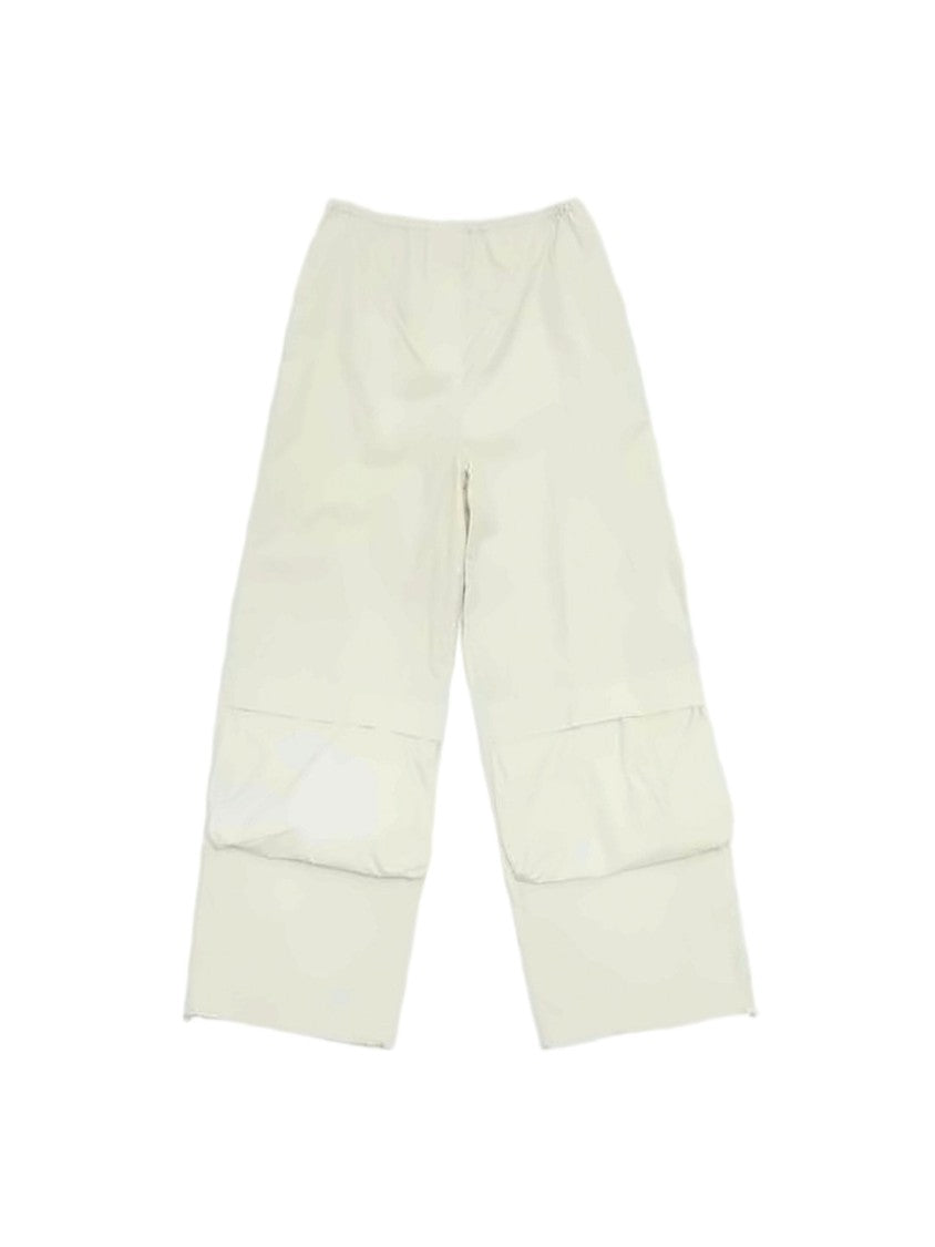 Amomento Wide-Leg Relaxed Fit Pants With Panel Detail