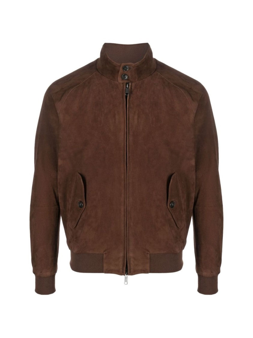 Baracuta Chocolate Brown Suede G9 Bomber Jacket