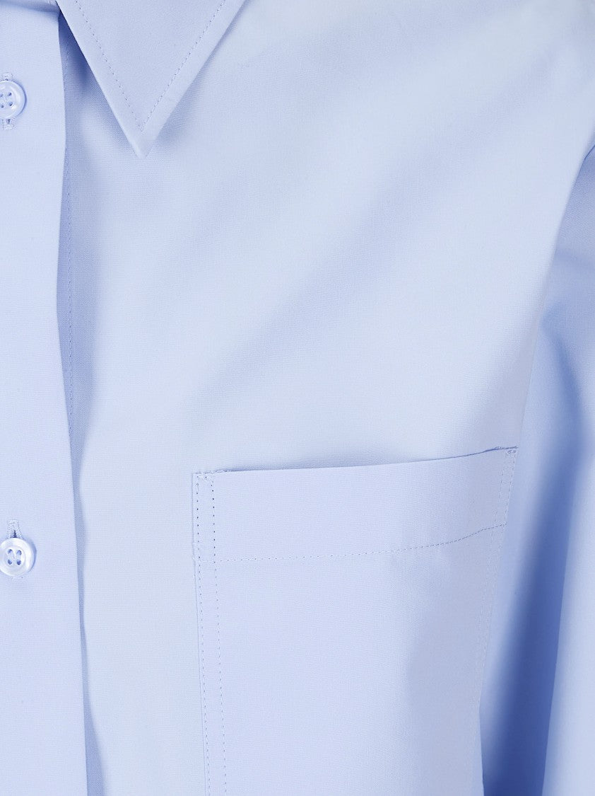 Sportmax White Ceppo Short Cotton Shirt