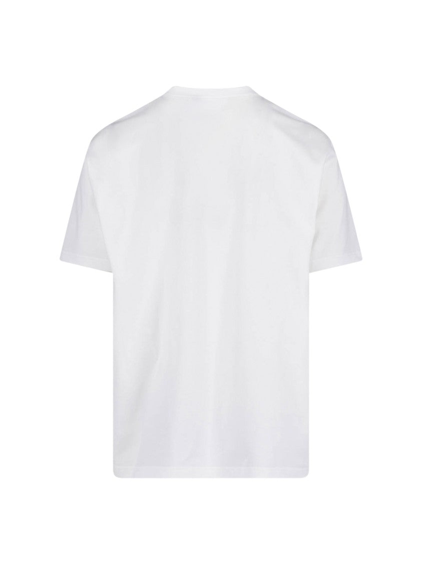 Junya Watanabe White Singer Graphic Print Cotton T-Shirt