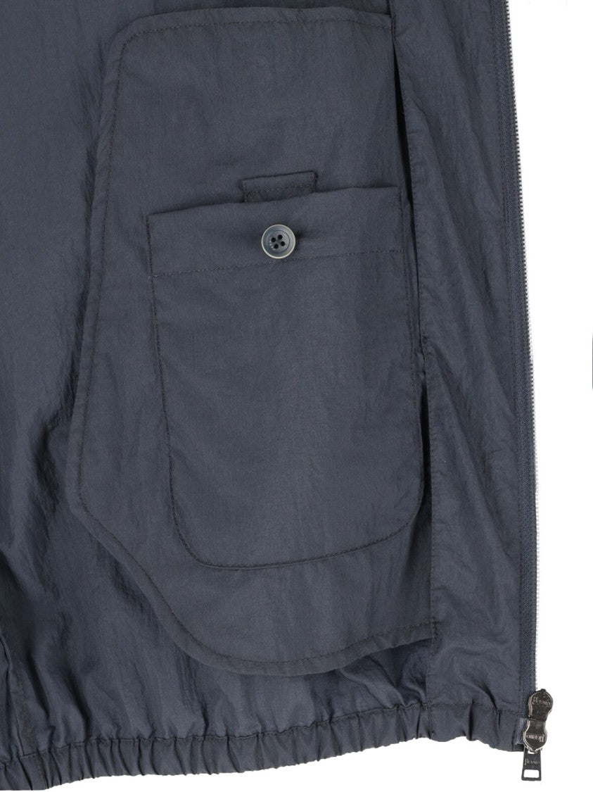 Herno Blue Double-Layer Ripstop Nylon Jacket