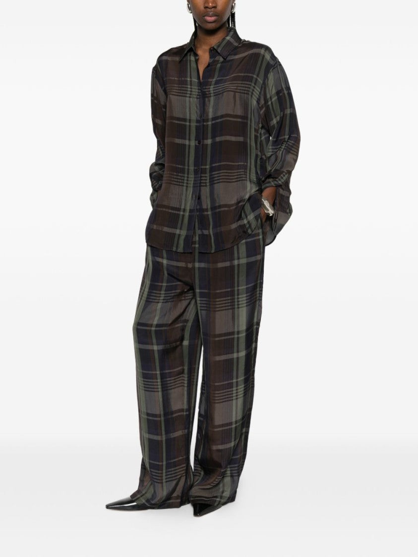 The Frankie Shop Multicolor Plaid Viscose Casual Shirt