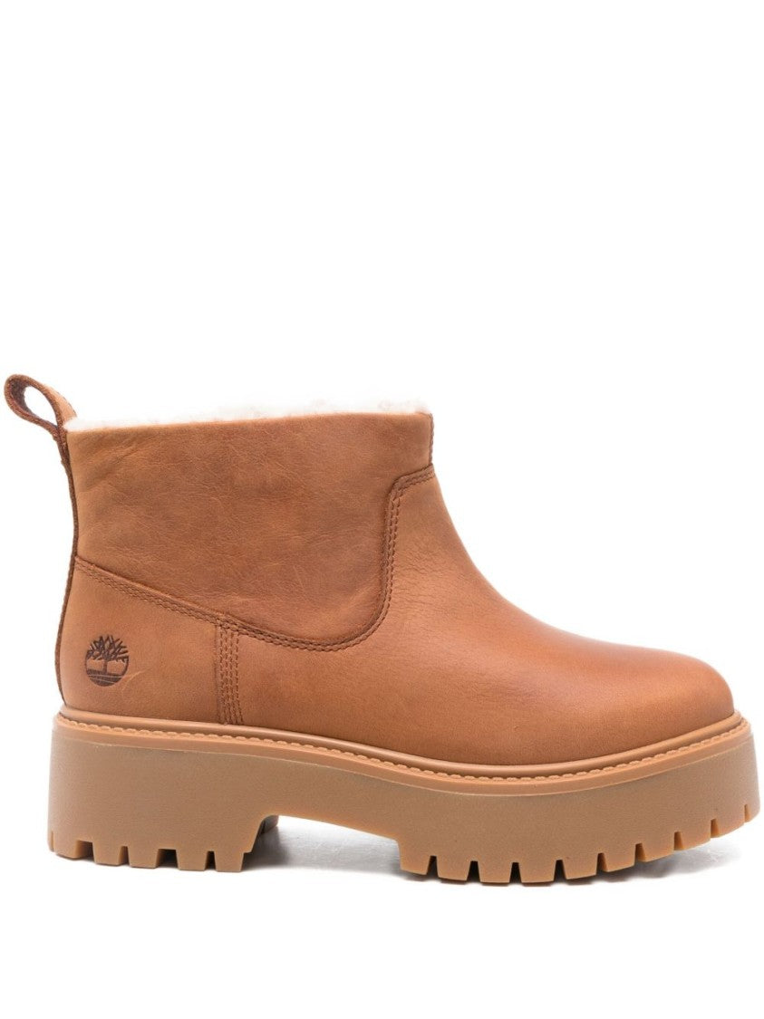 Timberland Brown Leather Ankle Boots