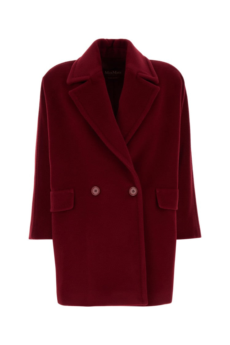 Mm Studio Double-Breasted Oversized Virgin Wool Coat