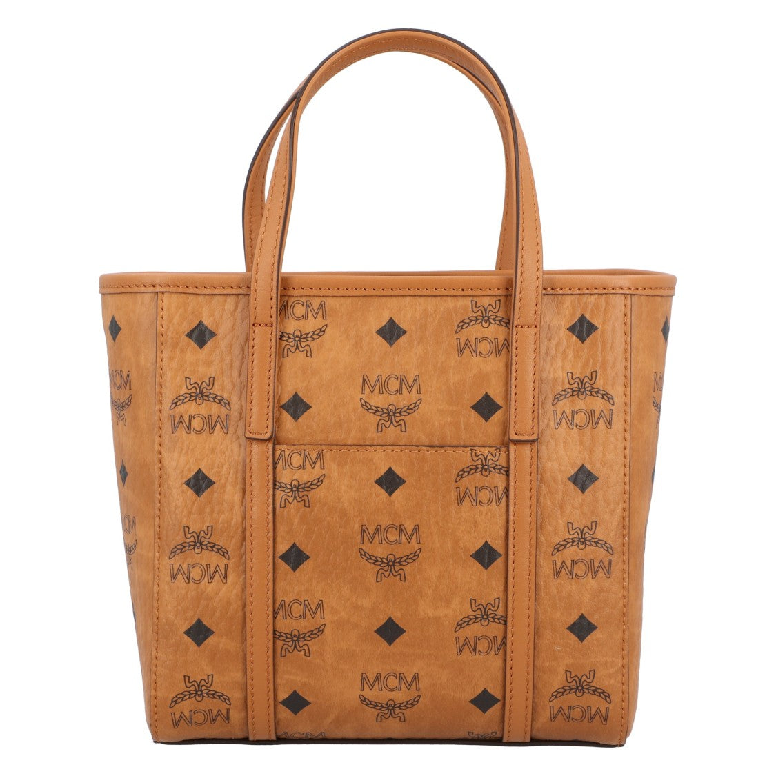 Mcm Toni Top-Zip Shopper In Visetos