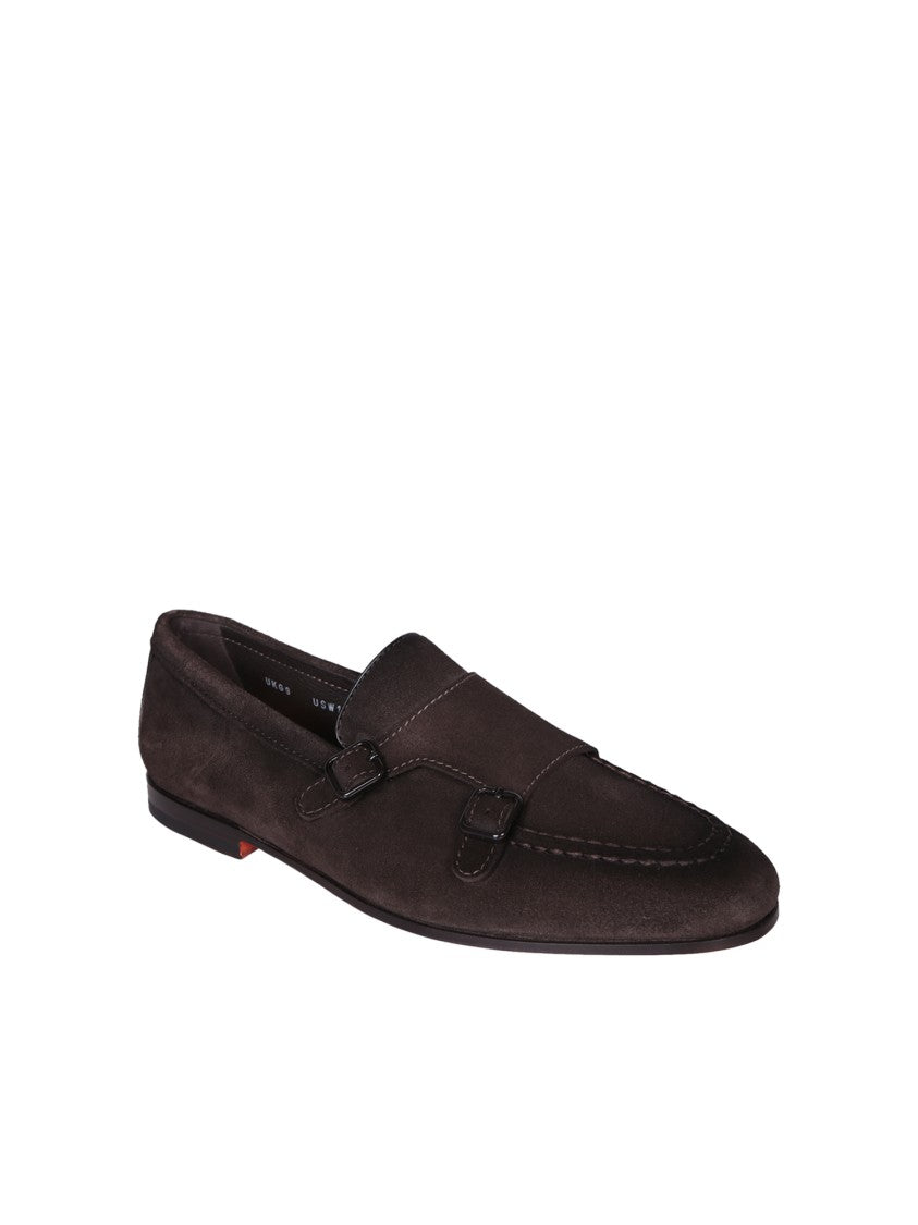 Santoni Brown Monkstraps