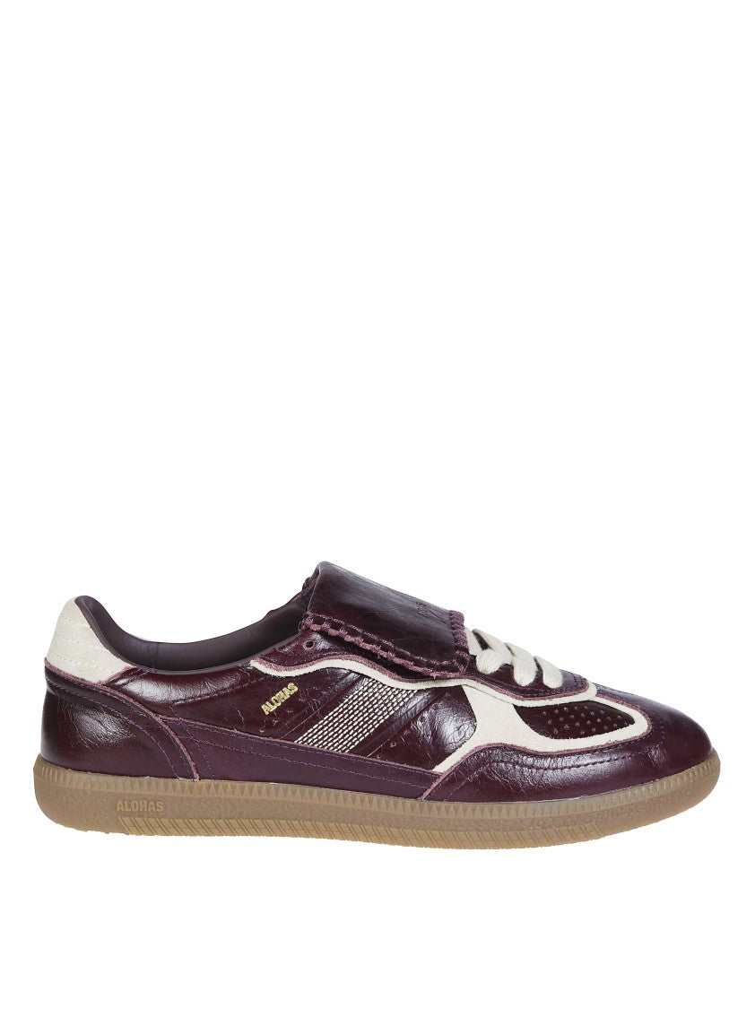 Alohas Club Deep Burgundy Patent Leather Sneakers