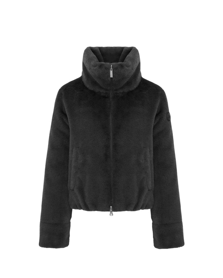 Colmar Originals Black Reversible Faux Fur Down Jacket
