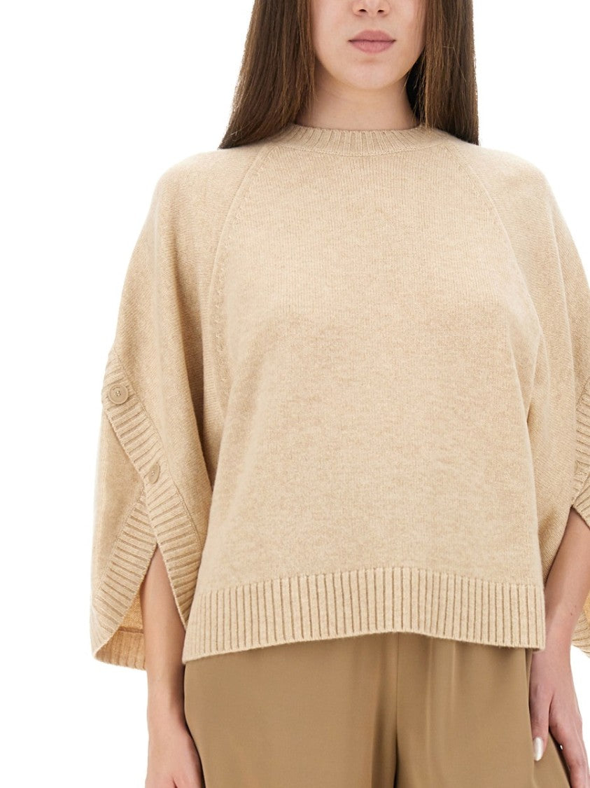 Max Mara Boxy Long-Sleeved Shirt With Ribbed Detailing
