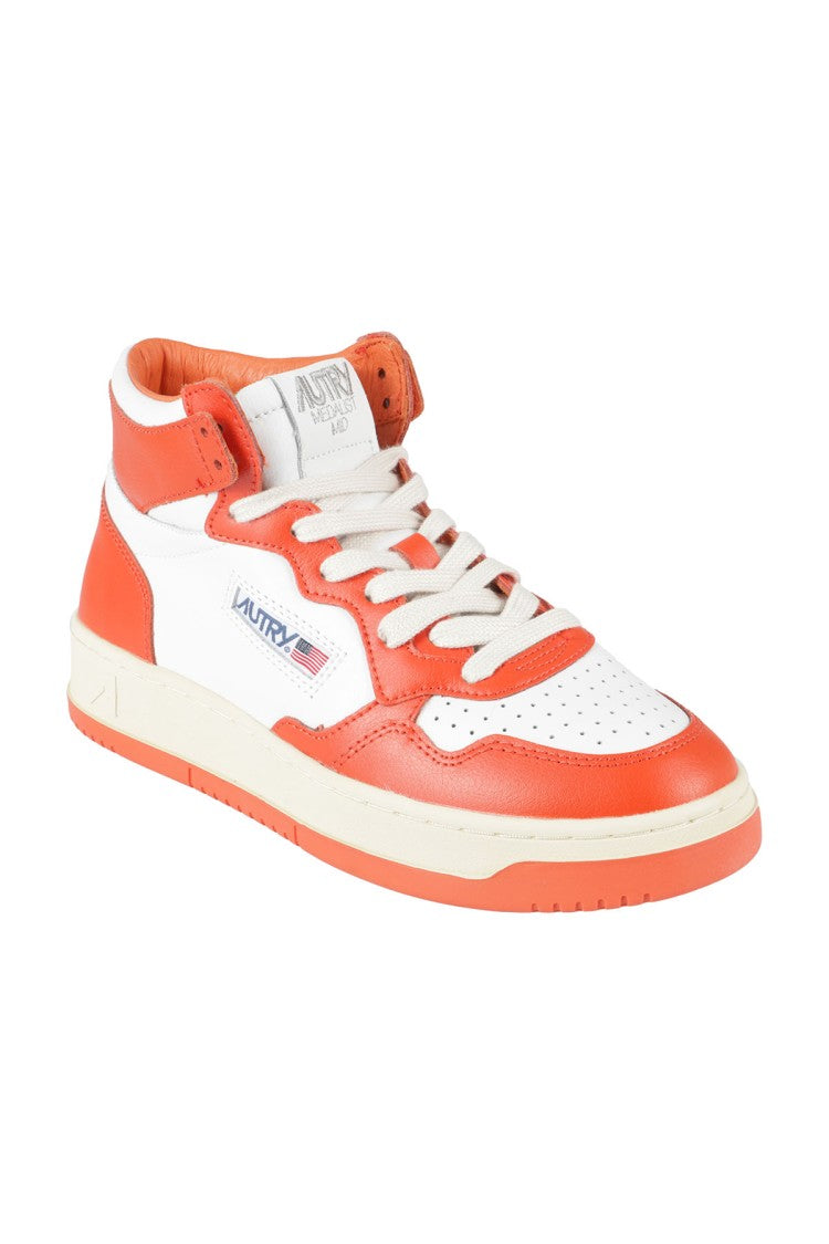 Autry High-Top Sneakers In White Leather